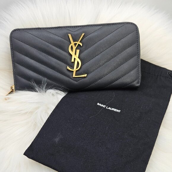Saint Laurent  Cassandre Matelassé Zip Around Wallet - Picture 4 of 17